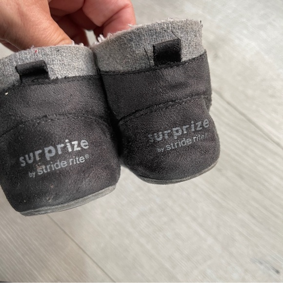 Stride Rite Boots Size 12 -18 months Grey/Crispin Wool Blend Faux Fur - Picture 5 of 8